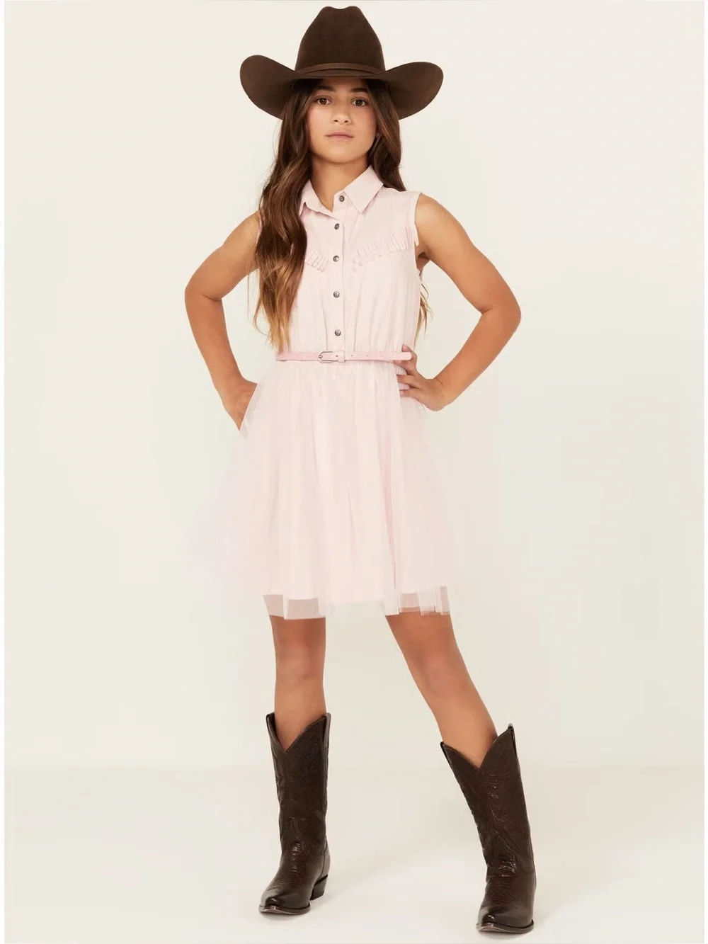 Cowgirl pink dress